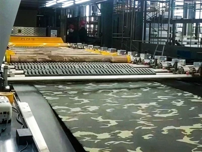 Russisk Camouflage Fabric Production Line